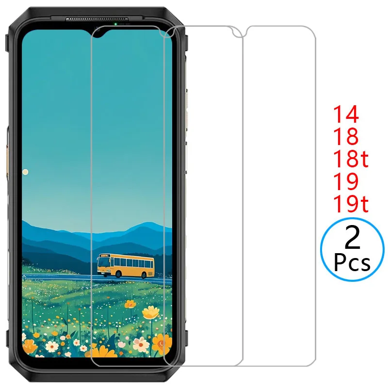 protective tempered glass for ulefone power armor 14 pro 18 18t ultra 19 19t screen protector on armor14 armor18 armor19 t film