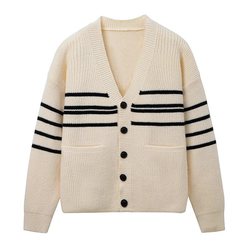 Mens Cardigan Sweaters Cable Knit V Neck Casual Button Down Sweater Versatile Breathable Sports and Leisure Sweater Jacket