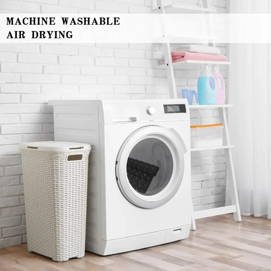 미끄럼 방지 욕조 및 바닥용 매트, 배수 구멍이 있는 초흡수성, 어린이 및 노인을 위한 안전한 샤워 매트