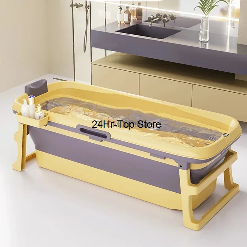 

Modern Plastic Folding Ice Bath Folding Adult Portable Bathtub Household Whole Body Comfortable Bathroom Collapsible Bathtub A