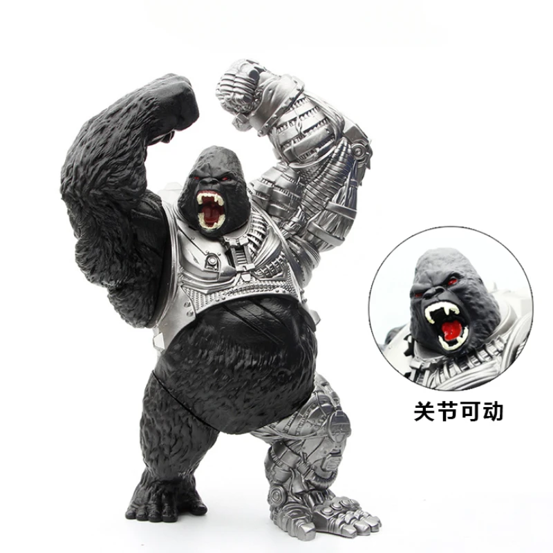 Joints To Move Large Size Soft Rubber Mechanical King Kong Action Figure Battle Monster Gorilla Model Toy Decoration Kids Gift