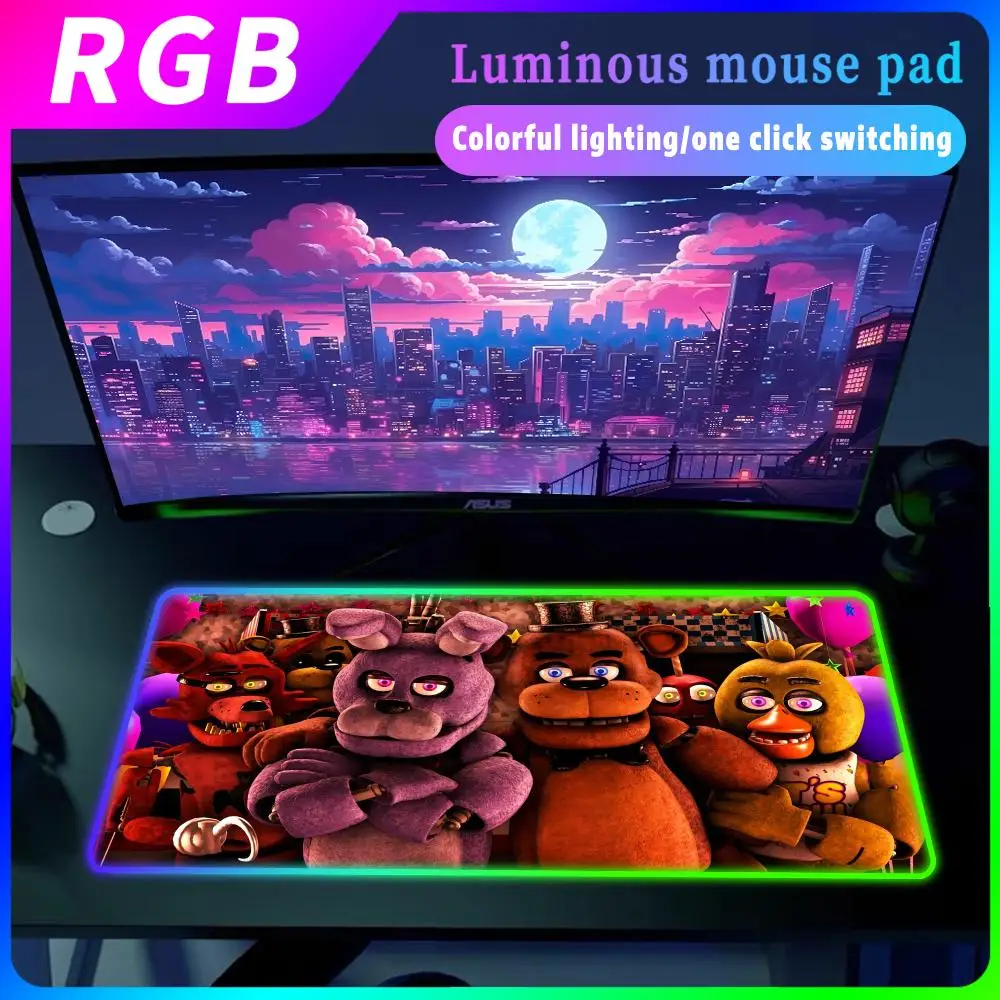 RGB Funny sfm fnafs animatronics gamer Mouse Pad Computer Accessories Mousepad Desk Mat Large Keyboard Mats Gaming Mouse Pad