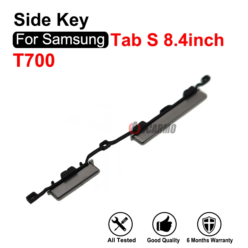 Black Gold For Samsung Galaxy Tab S 8.4'' T700 SM-T700 Side Button Keys Power Volume Buttons Micro SIM Card Cove Replacement