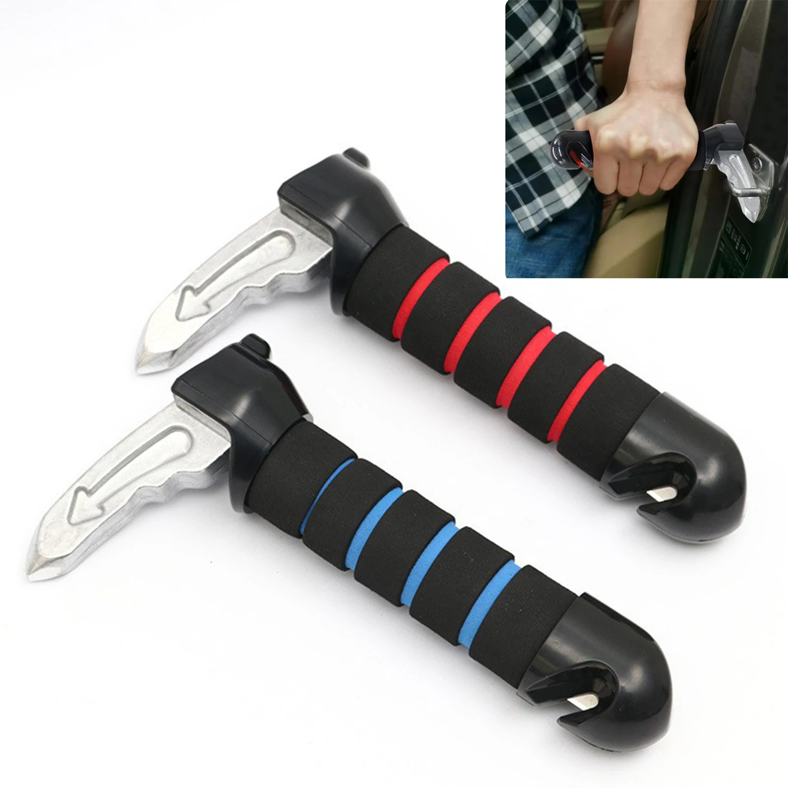 Car Door Assist Handles For Elderly People Portable Multifunctional Seat Belt Cutter Elderly Specific Window Breaker