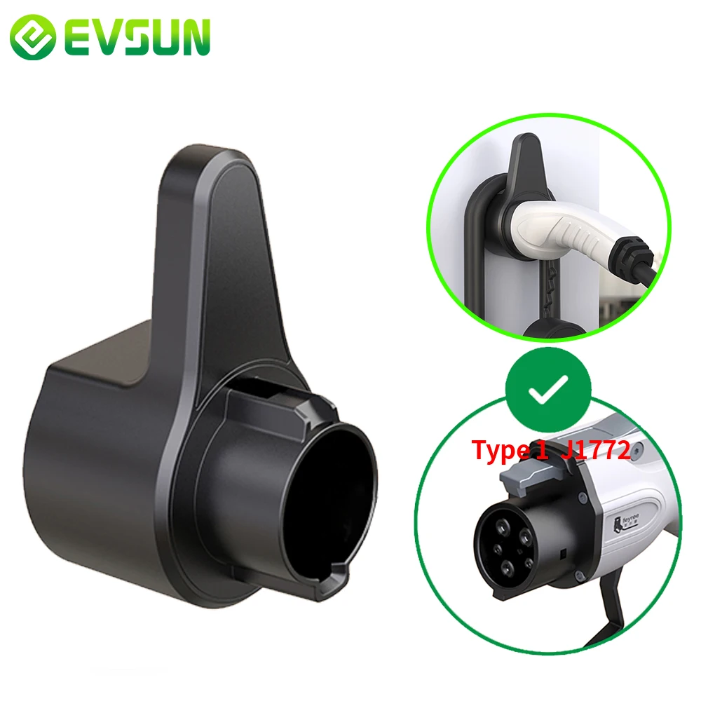 EVSUN EV แท่นชาร์จโทรศัพท์ Holster Dock สำหรับยานพาหนะไฟฟ้าประเภท1 J1772สายชาร์จป้องกันชั้นนำ Wallbox