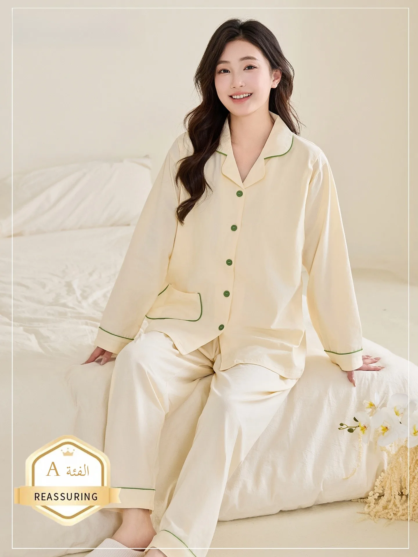 授乳綿ホーム服セット薄い夏産後純綿春秋冬マタニティパジャマホームスーツ