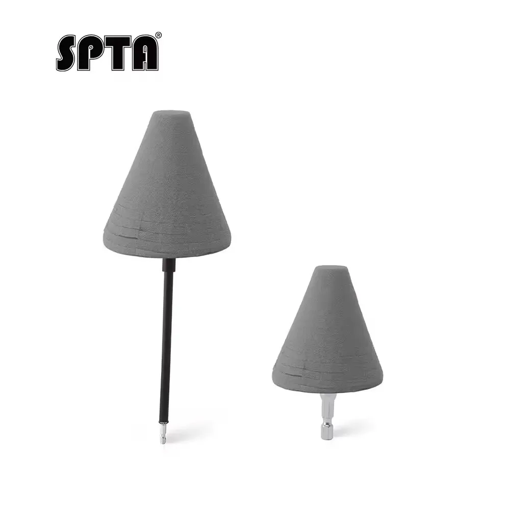 SPTA Wheel and Rim Polishing Ball,Foam Drill Polishing Cone,Waxing Buffing Wheel Polisher,Care car polishing car detailing