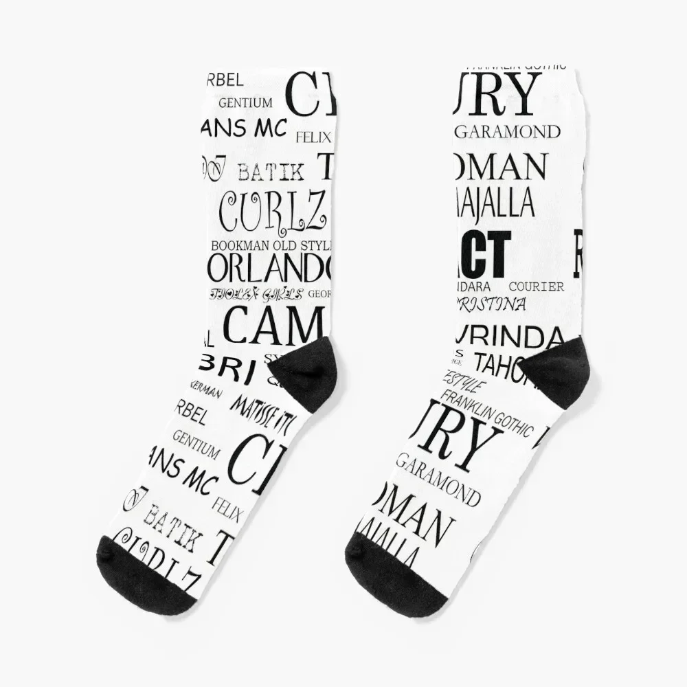 

Fonts Socks Antiskid soccer warm winter christmass gift funny sock Women's Socks Men's