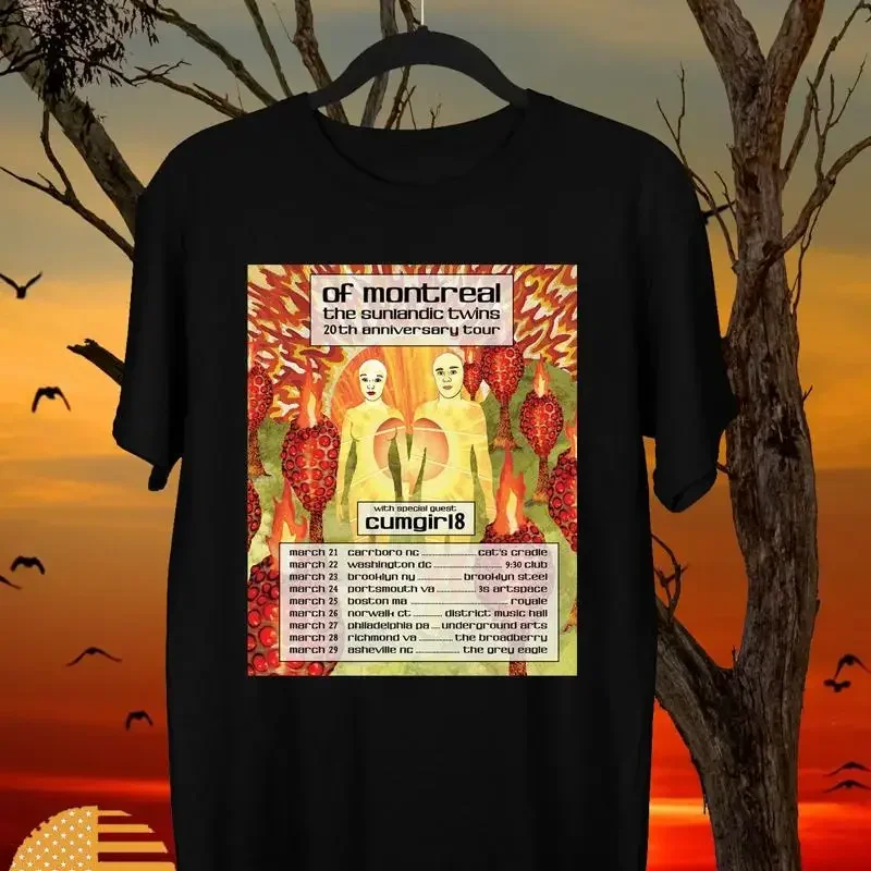 Of Montreal The Sunlandic Twins 20th Anniversary T Shirt Full Size S 5XL ET1094