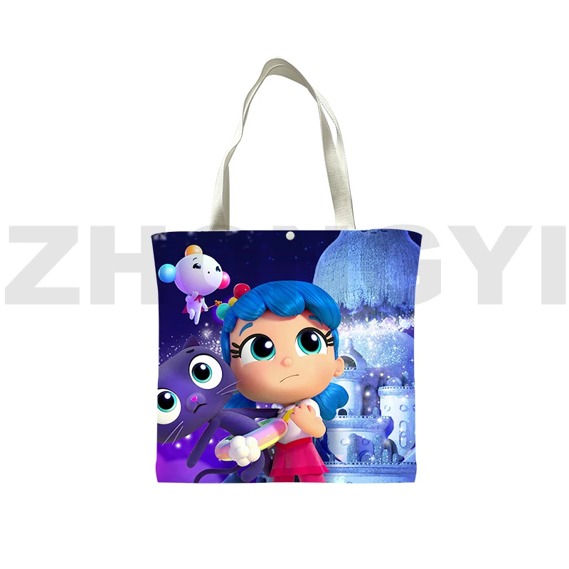 Hot Sale 3D True and The Rainbow Kingdom Shoulder Bag Women Anime Tote Bags Kawaii Cartoon Shopping Bag Portable Big Canvas Bags