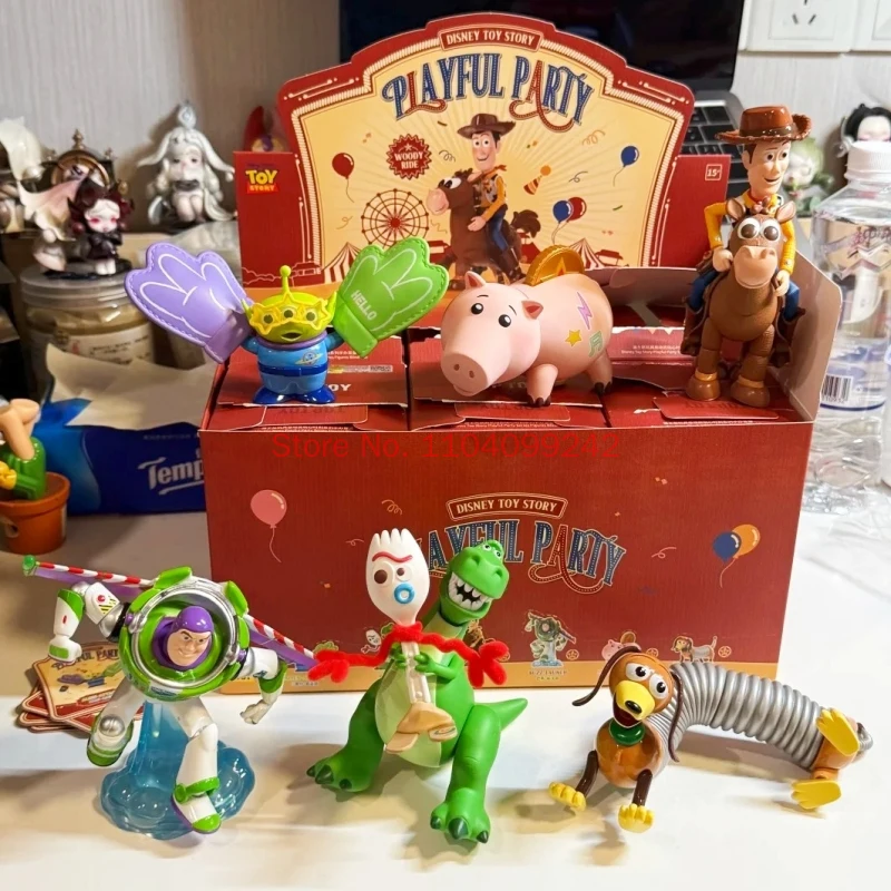 Genuine Toy Story Series Three Eyes Buzz Lightyear Playful Party Blind Box Trendy Toy Pendant Festival Gift Toys In Stock