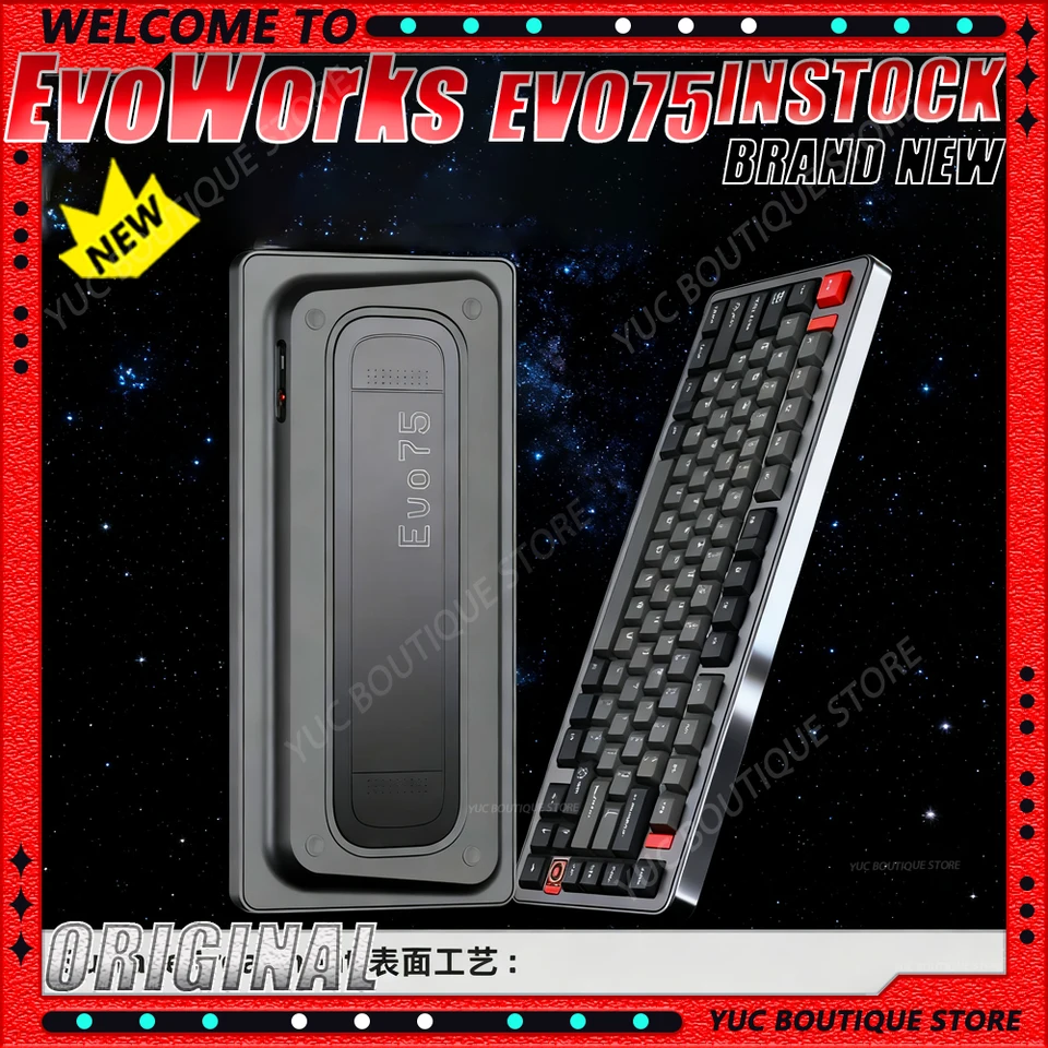 【3連休価格】Evoworks Evo75 メカニカルキーボード 新しい EvoWorks EVO75 ゲーミング メカニカル キーボード 3 モード