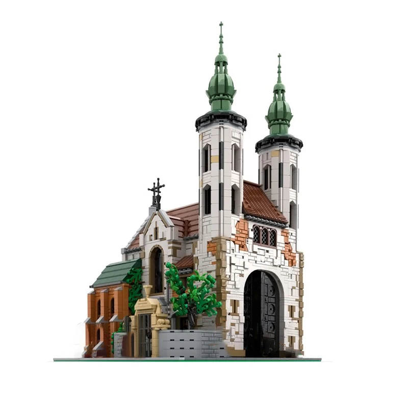 3039 blocs de construction Moc personnalisés - Kit de construction de briques de style cathédrale - Affichage unique du design architectural Andrews.