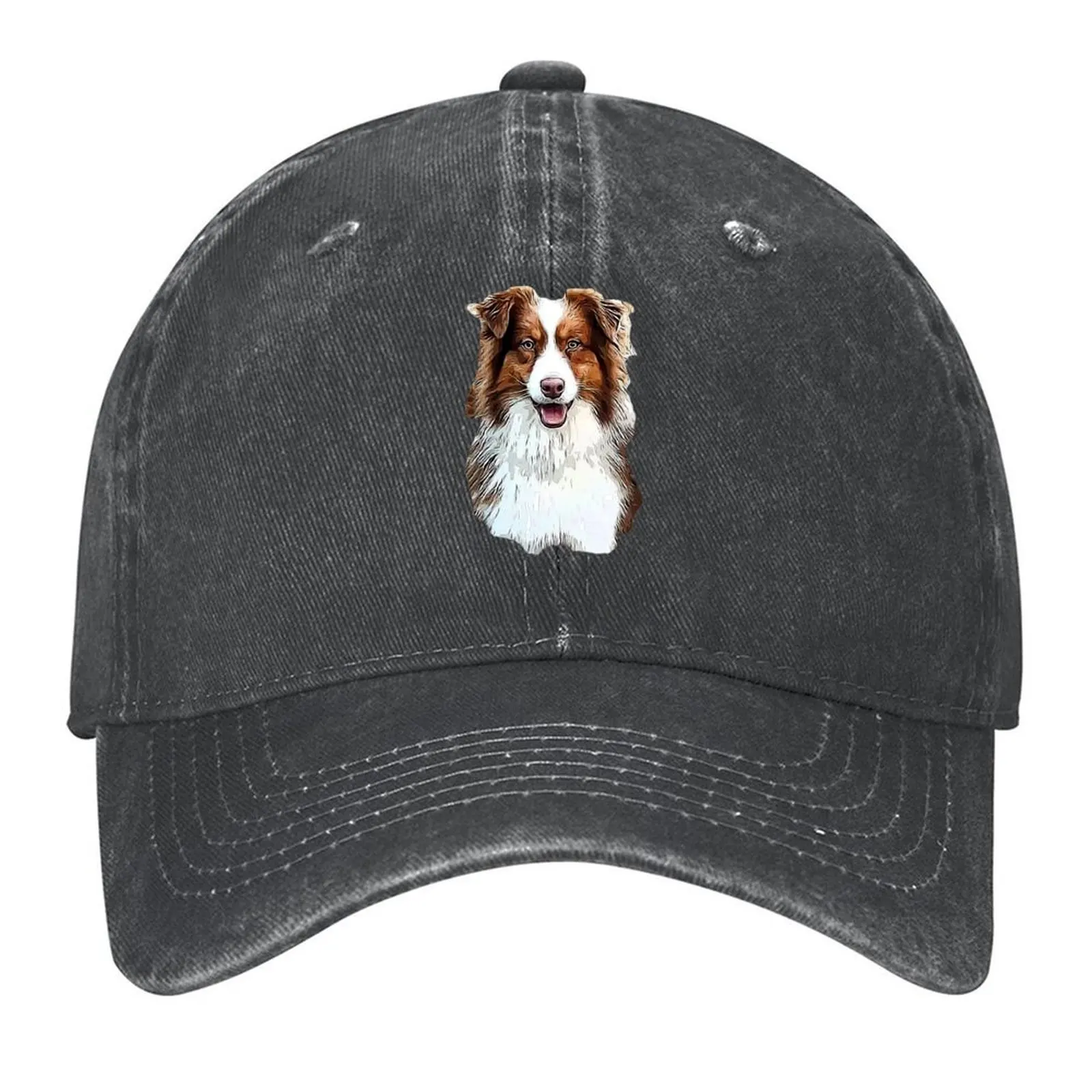 

Australian Shepherd Red Tricolor Lovers Baseball Cap dad hat luxury caps Wild Ball Hat designer cap Woman Hats Men's