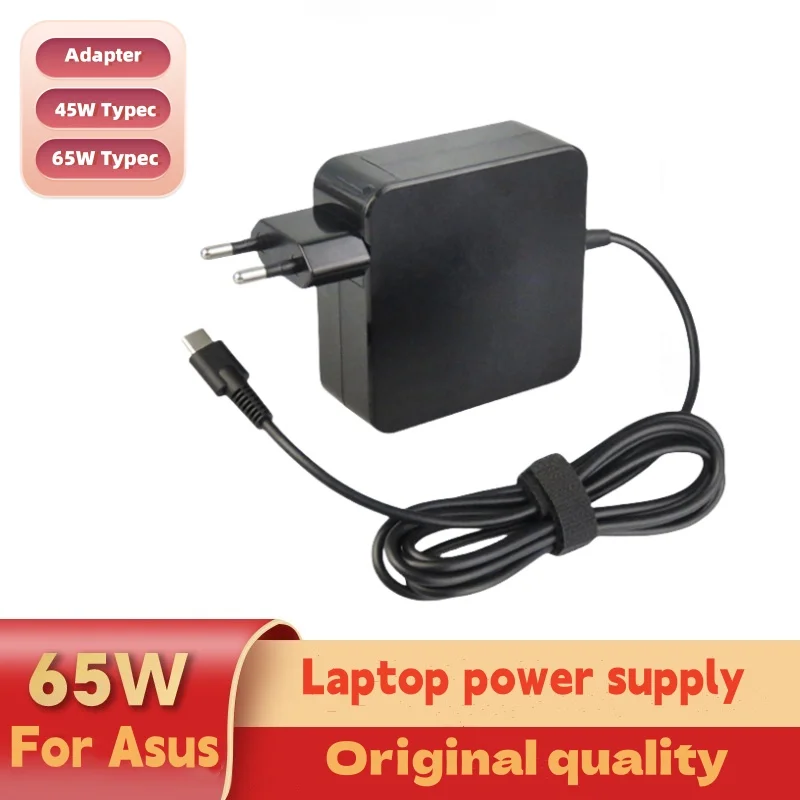 20V 3.25A 65W Type C 45W USB C Phone PD Laptop Charger Power AC Adapter For MacBook ASUS ZenBook Lenovo Dell Xiaomi Air HP Sony