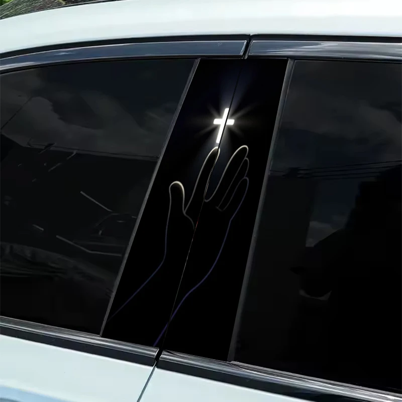 

Набор из 2 автомобильных наклеек «Свет и тени», молящие руки и «Хрест Святого света» — упаковка из 2 предметов — водонепроницаемые, устойчивые к царапинам