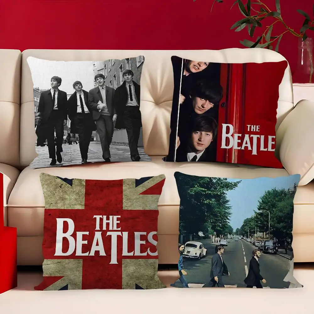 T-The-B-Beatles Rock Band Personalized Pillow Cover Kids Bedroom Wild Party Decor Pillowcase Kid Birthday Shower Gift