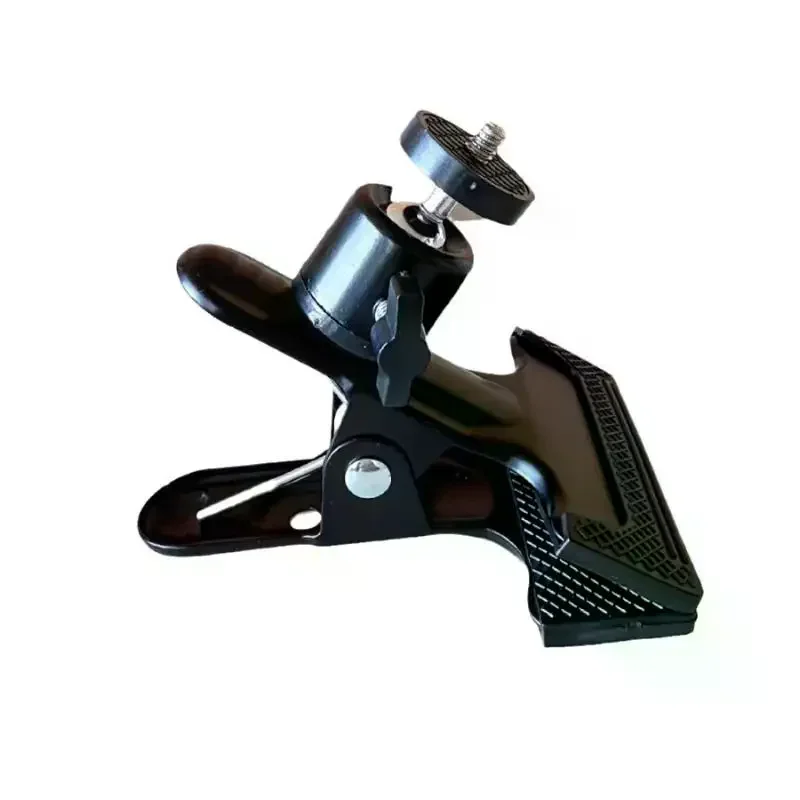 1Pcs Flash Holder Mount Half Metal Camera Clamp With 360 Swivel Photography Ball-Head 1/4