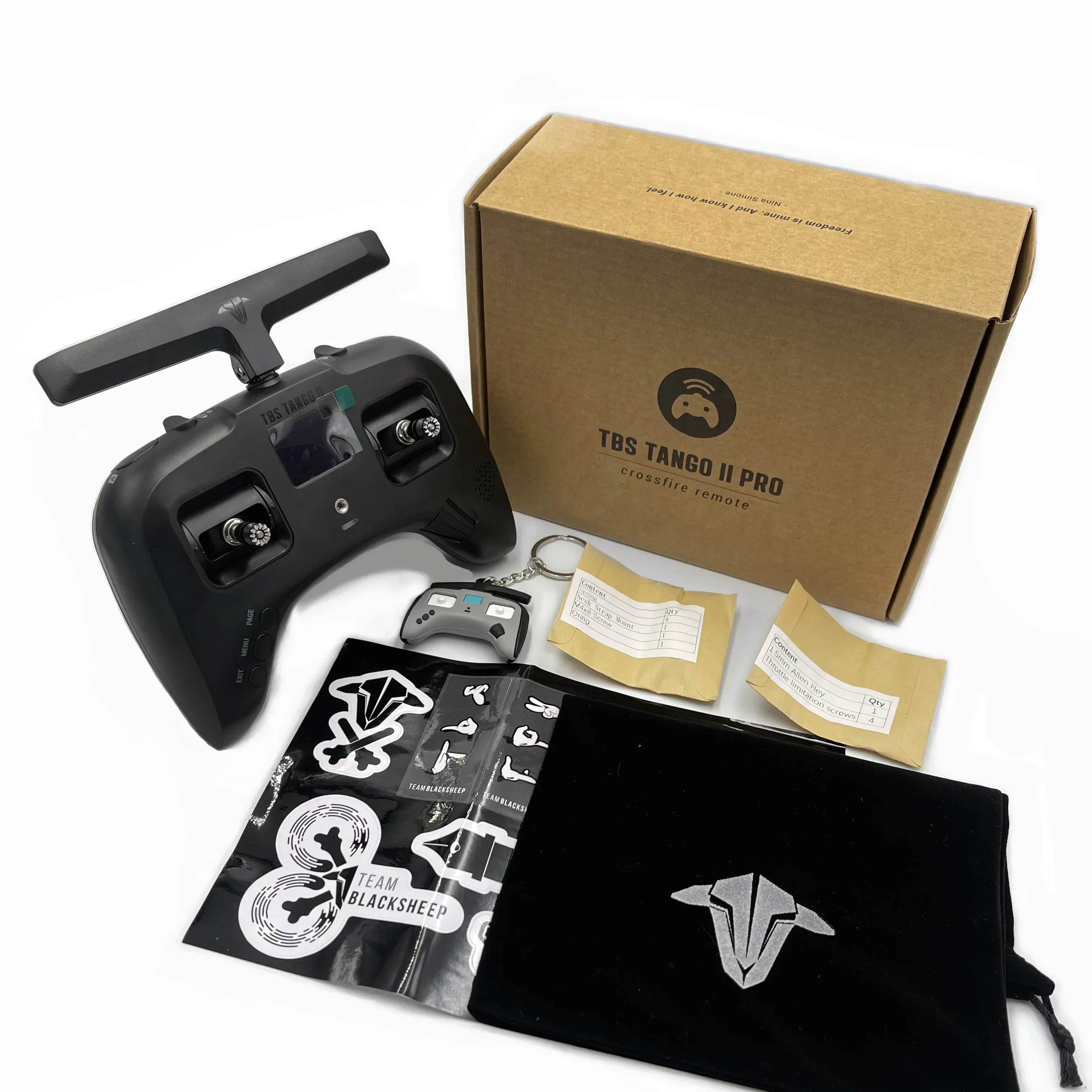 

TeamBlackSheep TBS TANGO 2 TANGO 2 PRO TBS Crossfire Full Size HAll Sensor Gimbals FPV RC Radio Controller Transmitter