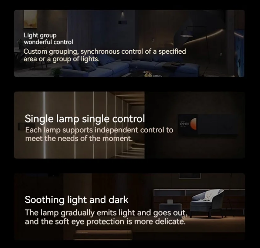 Aqara-foco inteligente T3 Zigbee, atenuación redonda, ángulo de haz de luz 15 °, 24 °, 36 °, 80 °, atenuación de iluminación adaptativa para el hogar