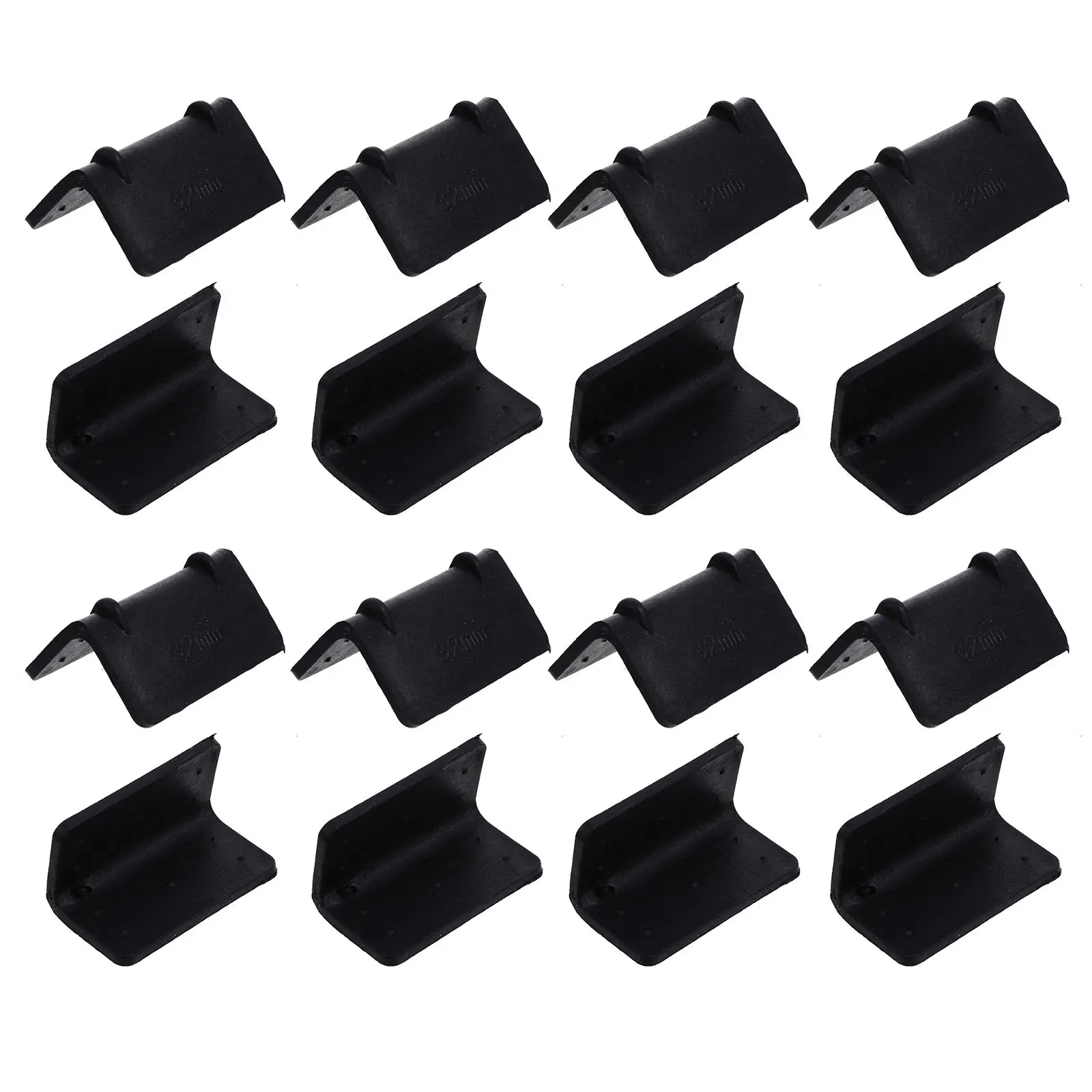 100Pcs Plastic Corner Protector Reinforced Load Edge Guard for Cargo Strap Protection Pallet Moving Packaging with Raised Edges