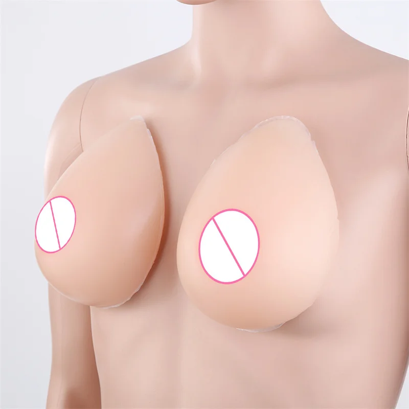 1Pair Self-adhesive Water Drop Type Women Silicone Artificial Breasts For Women Lingerie Artificial Breasts Intimate Accessories