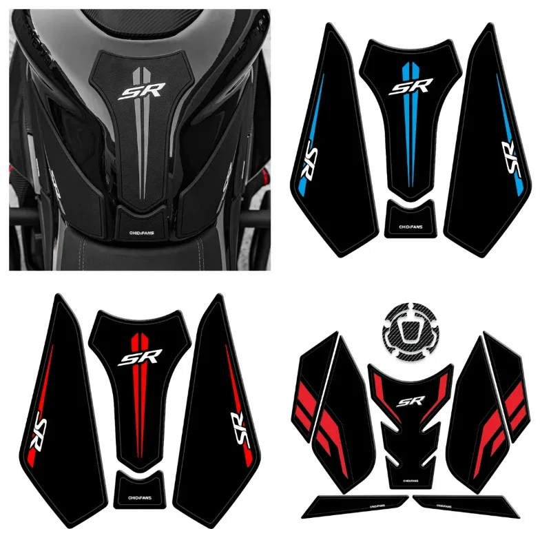 For CFMOTO 450SR Motorcycle Rubber Fuel Tank Decoration And Protection Stickers Pad Bike Colorful Decals Can Choose Style