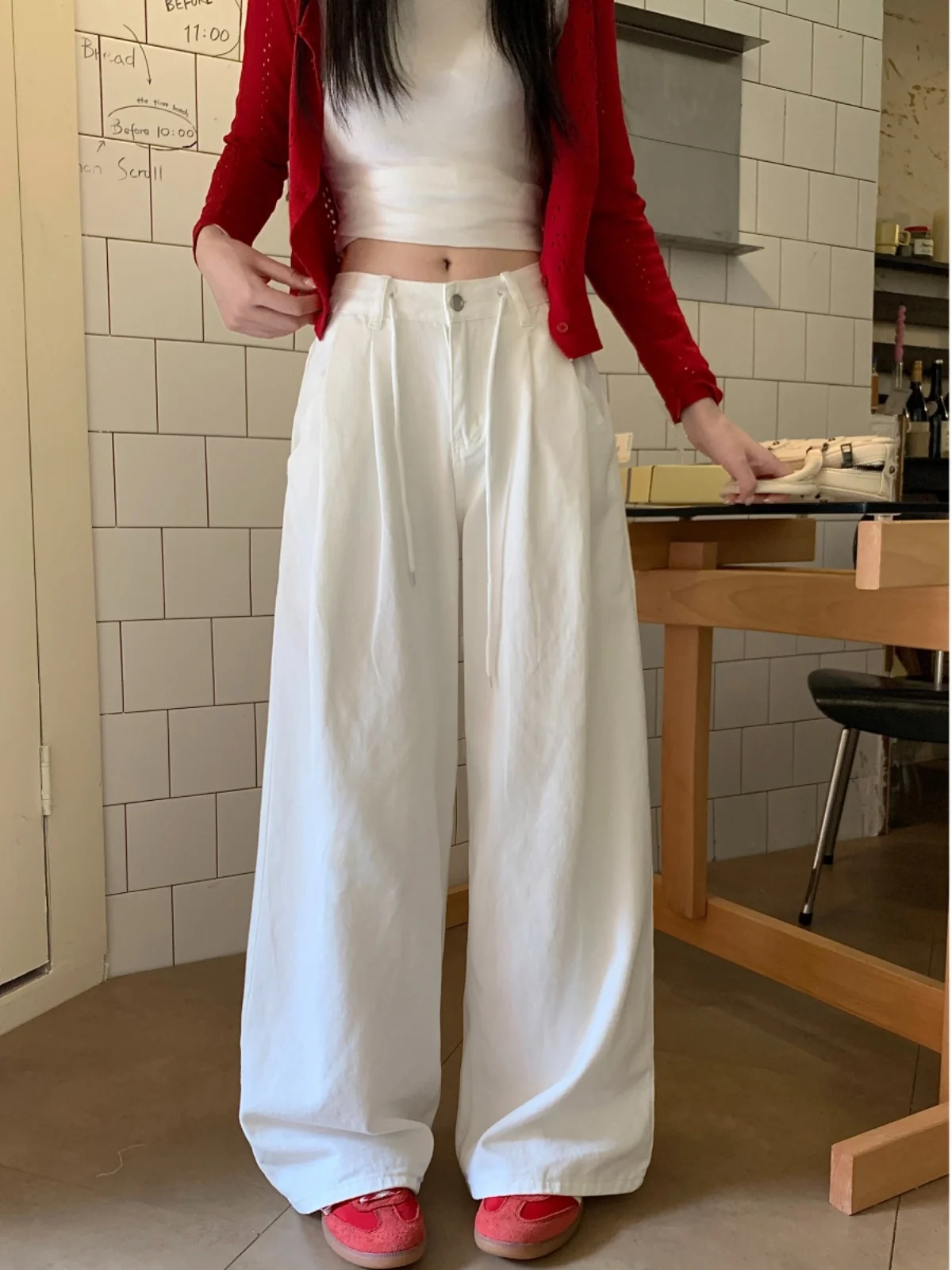 

Мешковатые джинсы Y2K, большой размер, укороченные, до щиколотки, короткие капри, женские, женские, модные, повседневные, повседневные, для офисной работы, базовые, простые