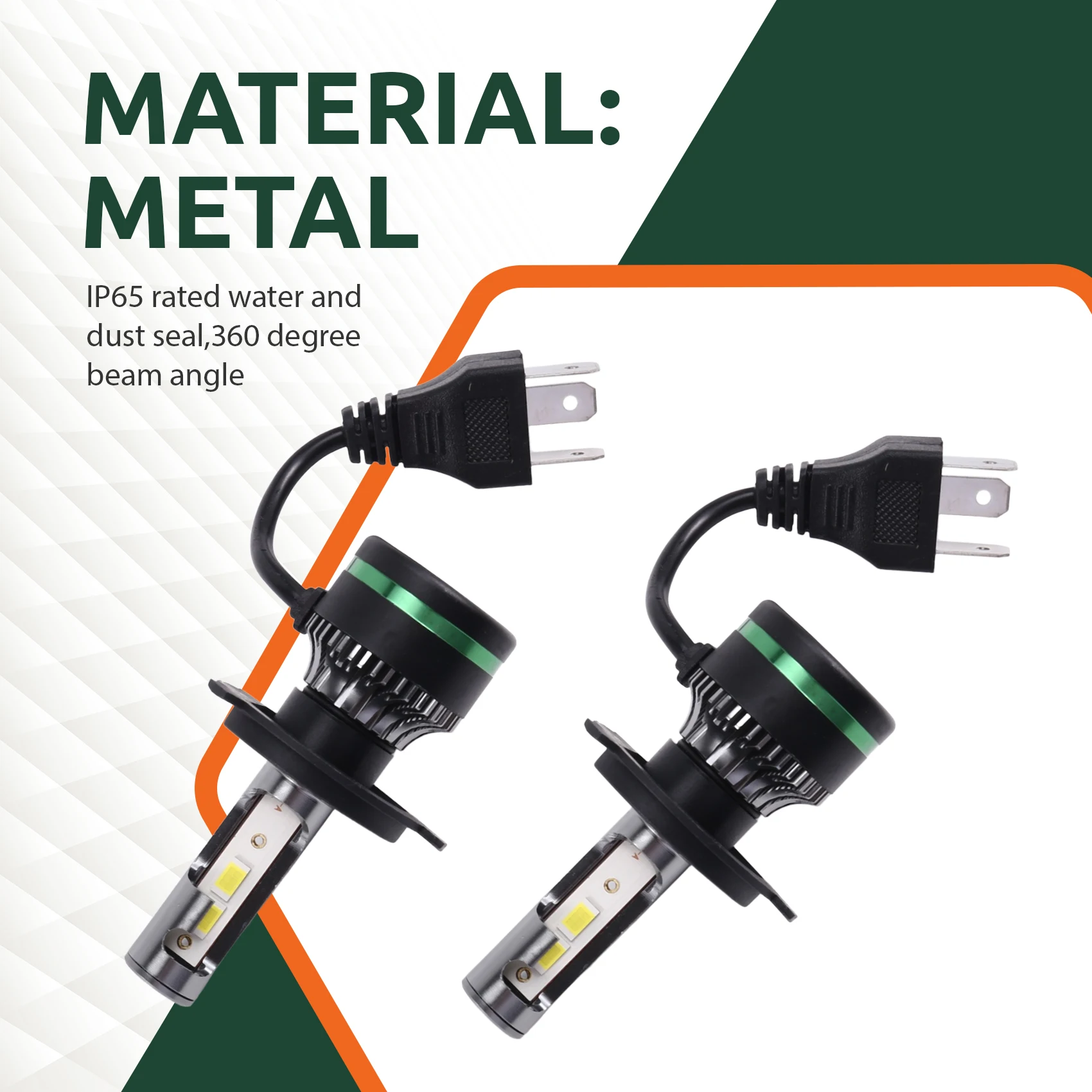 LED المصباح 1 زوج H4 سيارة مصباح ليد 6000 كيلو 300 واط 30000LM السيارات LED مصباح توربو الضباب مصابيح كهربائية 12 فولت #3