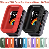 Silicone TPU Case For Huawei Band 10 Smart Watchband Screen Protector Bumper for Huawei Band 9 Band 8 Huawei Band10 Cover Shell