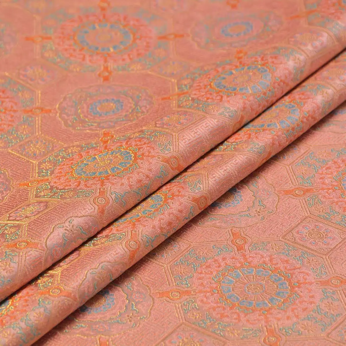 100% Silk Song Brocade Designer Fabric for Cheongsam Jackets Skirts Handbags Hair Accessories and Decorative Crafts