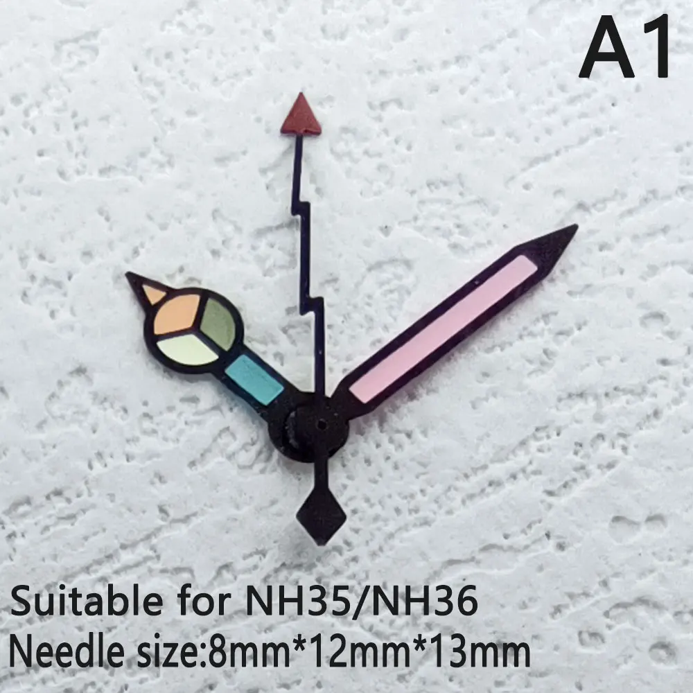 Watch luminous watch needle suitable for nh34 nh35 nh36 8215 movement watch accessories hour, minute, hand, second hand