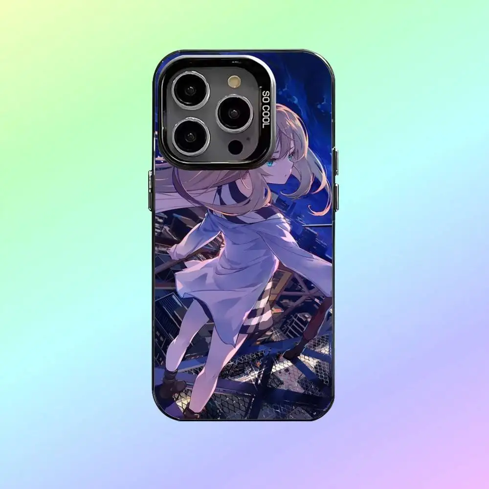 Etui na telefon A-Angels of Anime Death do iPhone'a 17, 16, 15, 14, 13, 12, 11 Plus, Pro Max, kolorowe, srebrne etui na tył telefonu