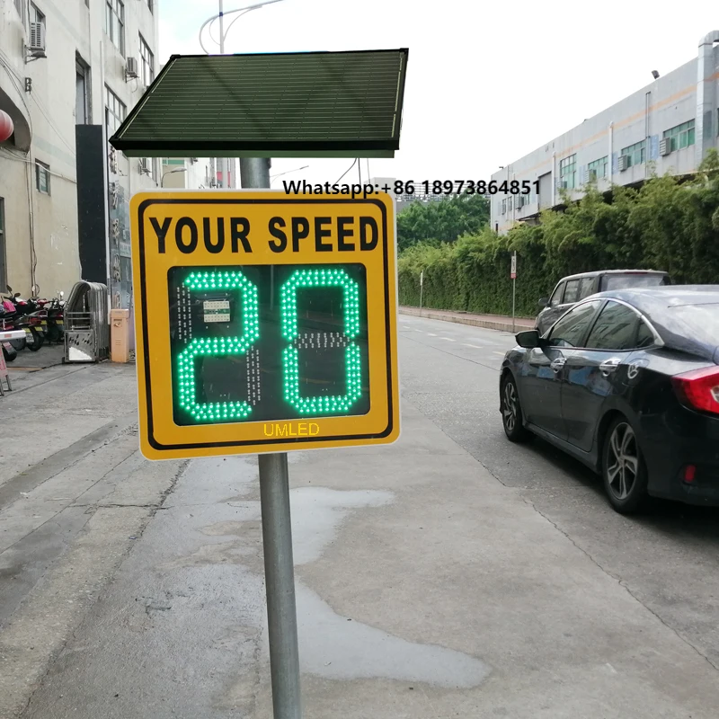 

Factory Direct Traffic Speed Limit Display Signs Led Car Digital Speed Display Solar Radar Speed Display Sign