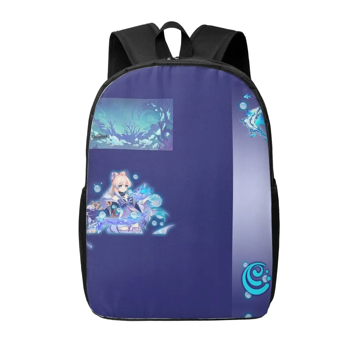 

Genshin Impact Sangonomiya Kokomi Woman Backpacks Boys Girls Bookbag Children School Bags Portability Rucksack Shoulder Bag