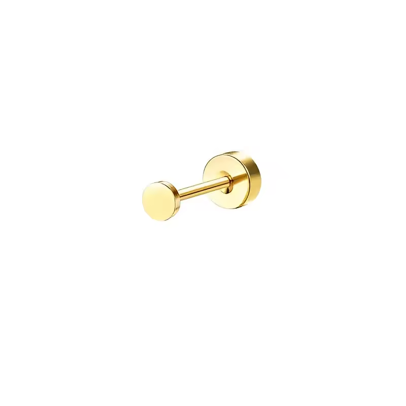Bobisty 1pc Earrings Surgical Stainless Steel Earrings for Women Dainty Flat Back Earring Stud Hoop Cartilage for Sensitive Ears - Image 22