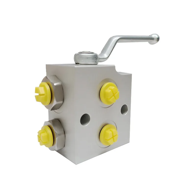 Hydraulic manual reversing valve assembly multi-way three-way reversing valve oil circuit block