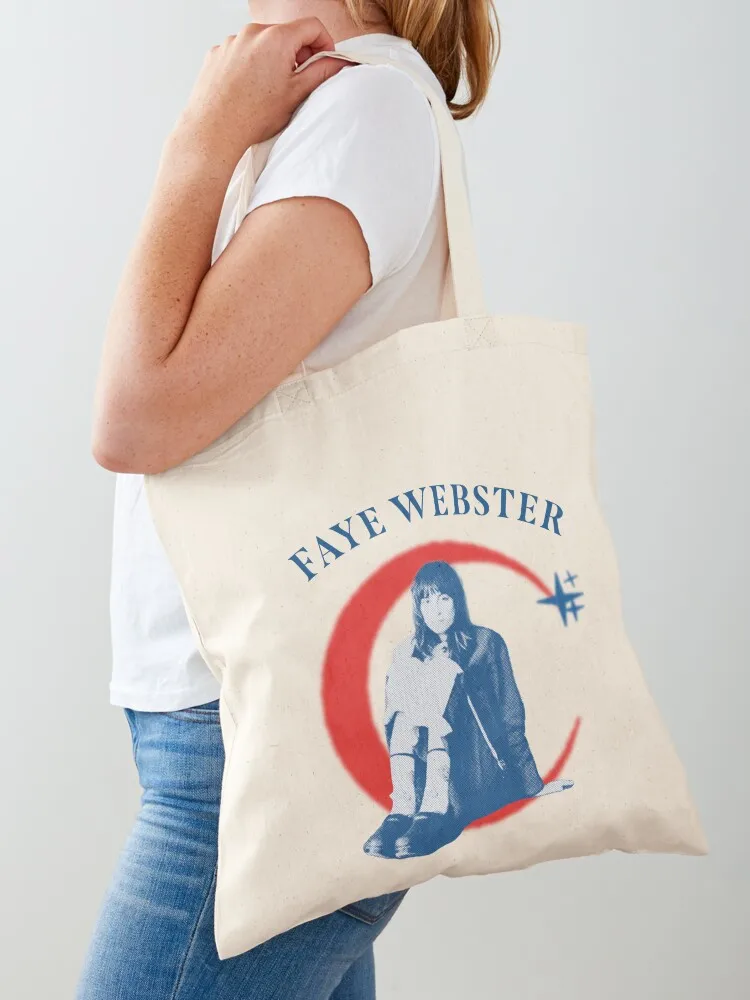 

Faye Webster Crescent Moon Design Tote Bag tote bag men shopper bags for women large size bags Cloth bag