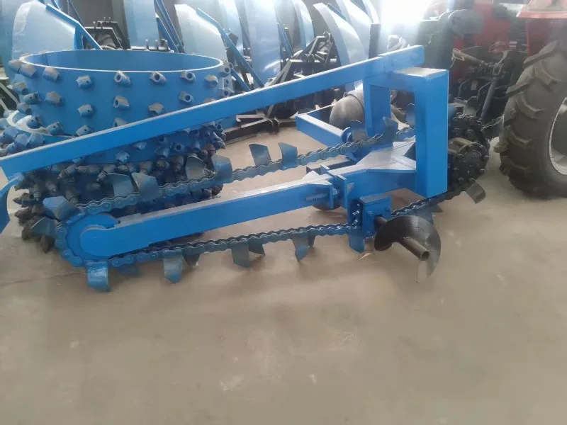 Chain Saw Ditching Trenching Machine Large Chain Trencher Multifunctional Orchard Walking Tractor Chain Type Trenching Machine