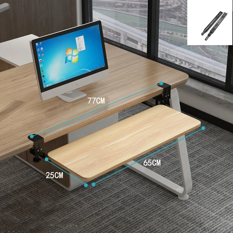 

Clamp-on computer Keyboard Tray Sliding Computer Keyboard Drawer