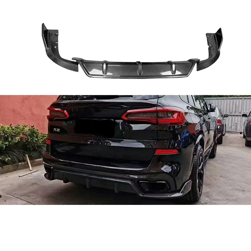 

For BMW X5 G05 Black Samurai Rear Lip Carbon Fiber Surround Modified Auto Parts Body Kit