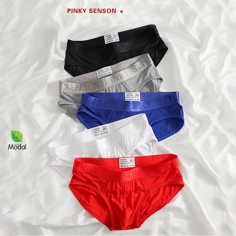 

Men's Soft Modal Briefs Breathable Underpants Seamless Triangle Panties Comfortable Underwear Sexy Lingerie for Men
