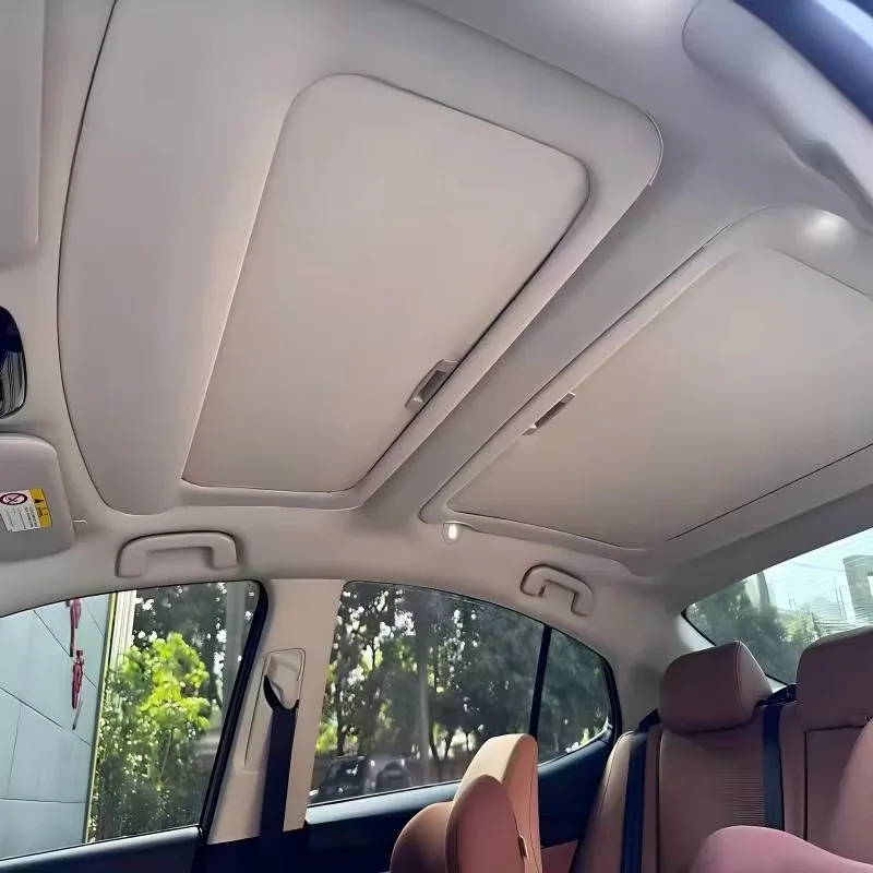 Nano Coating Tech Sunroof Curtain Foldable PVC All-Season Heat Insulation UV Protection No Sagging Easy Roof