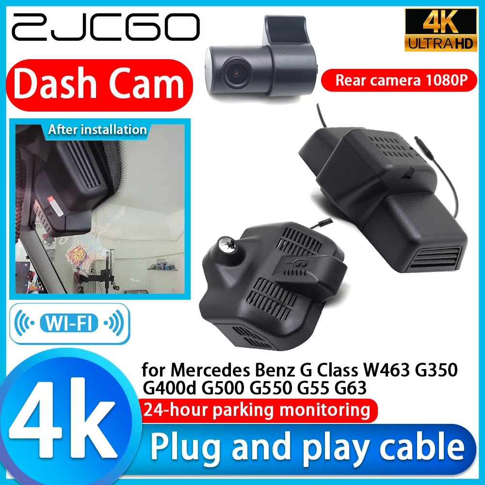 ZJCGO for Mercedes Benz G Class W463 G350 G400d G500 G550 G55 G63 4K DVR Dash Cam Car Camera Lens Monitor Video Recorder