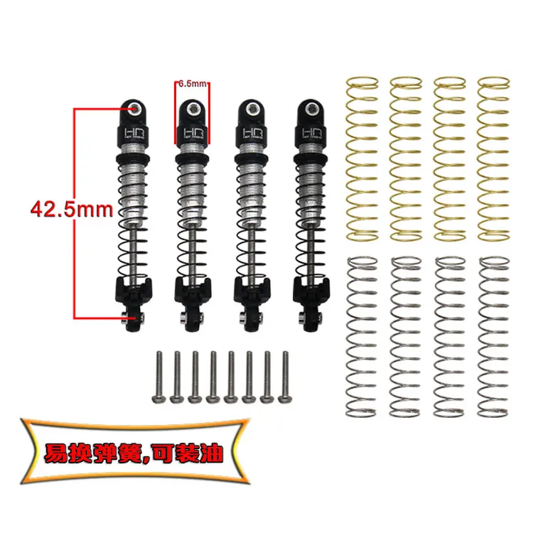 Hot Racing aluminum Threaded Long shocks for 1/24 Axial SCX24 and other mini/micro crawler