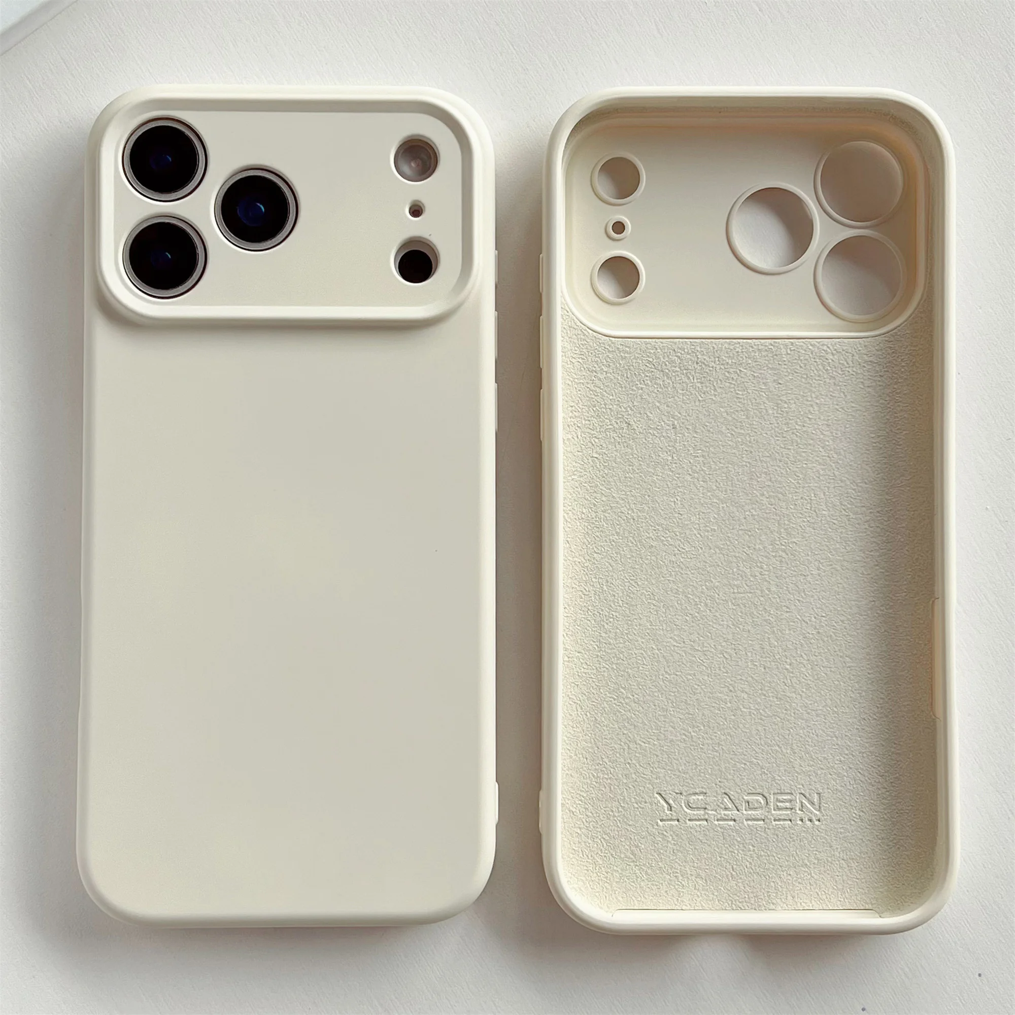 Stoßfester Bumper für iPhone 17 Air, neu für iPhone 17 Pro Max, Hülle für iPhone 17 Pro, gelbes Flüssigsilikon-Gummi. – Detail 16