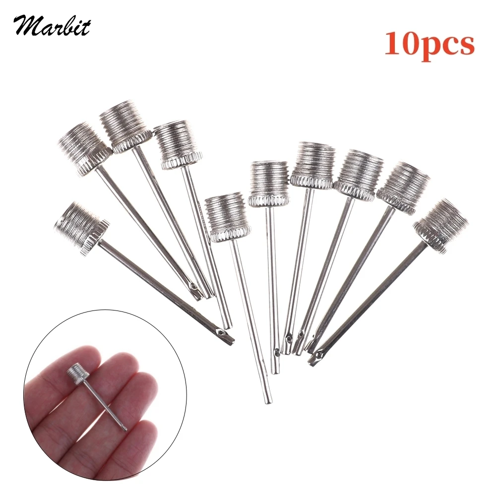 10pcs High Quality Inflating Needle Pin Nozzle Basketball Football Soccer Ball Air Pump Parts Equipaciones