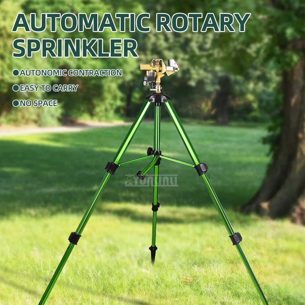 360 Degree Large Area Rotating Sprinkler for Park Lawn Watering Courtyards Tripod Sprinkler Plant Irrigation