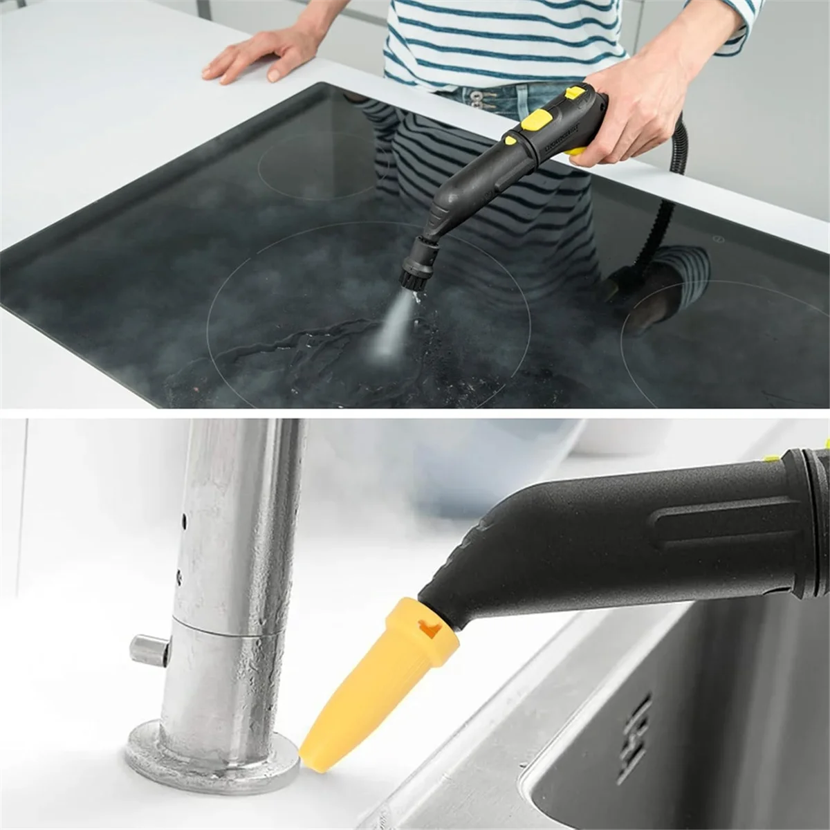 FZFZ SC1 SC2 SC3 SC4 SC5 CTK10 CTK20 스팀 청소기 액세서리, 원형 브러시 세트, 노즐 세트