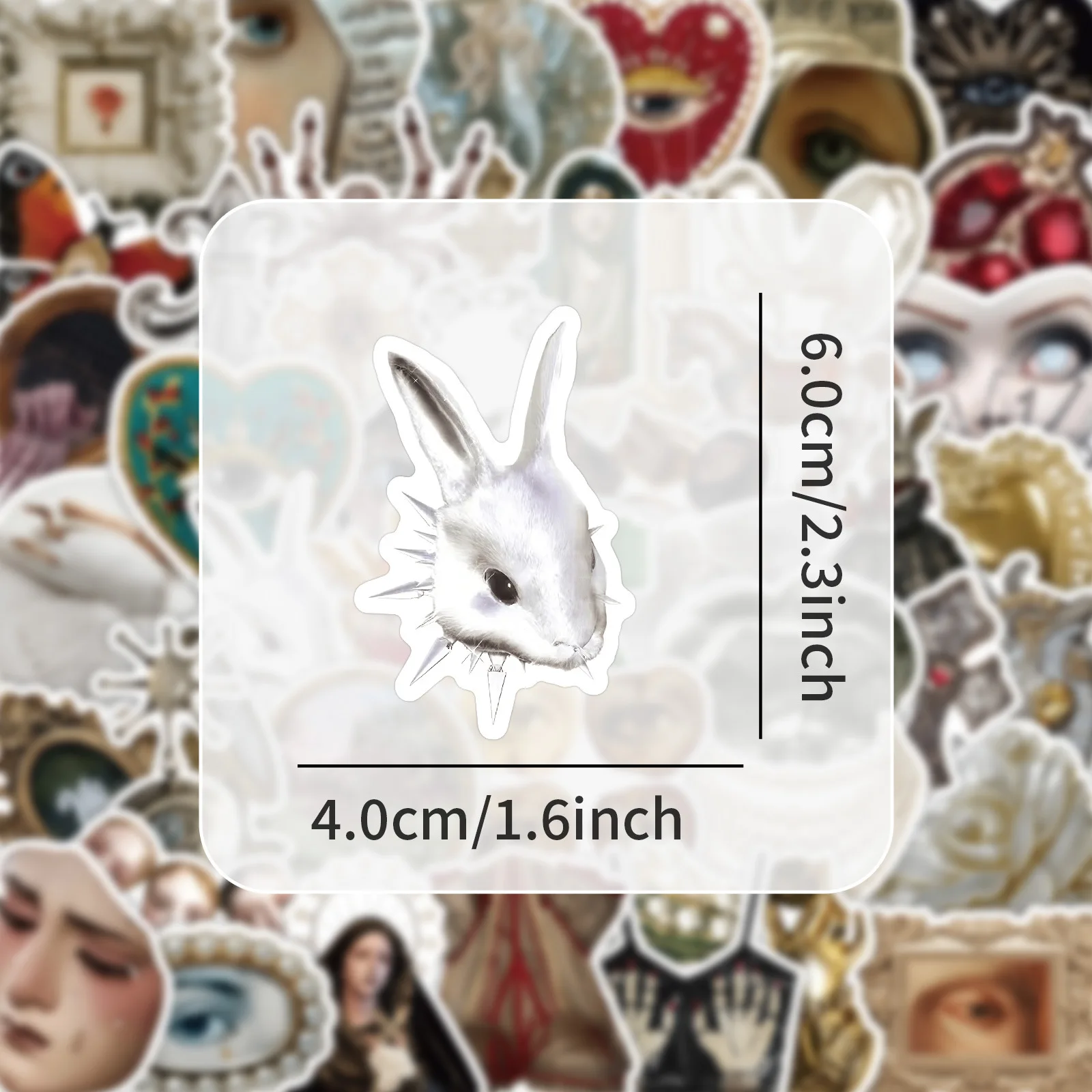 

10/54PCS Cartoon Grotesque Graffiti Stickers Exquisite Vintage Style Aesthetics for Water Cup Phone Computer Notebook Stationery